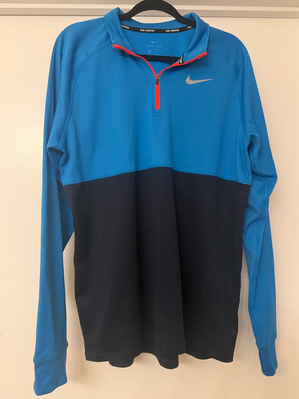 Nike Women’s Blue/Navy Dri-FIT Half-Zip Pullover